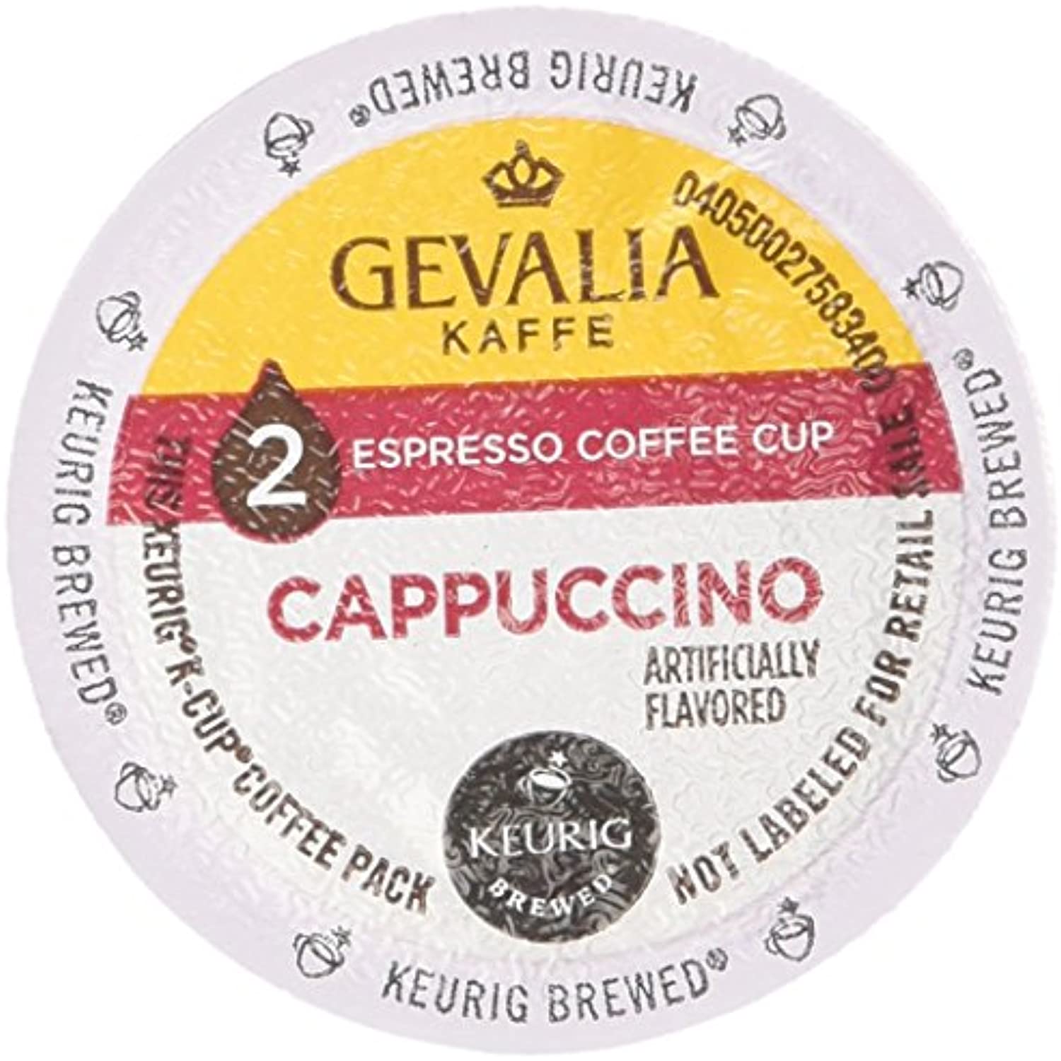 Gevalia 2Step 9 Espresso Coffee Cups And Froth Packets, Cappuccino
