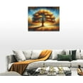thumbnail image 5 of Large Wall Art Gold Tree of Life Pictures Wall Decor Master Over Above Bed Canvas Prints Horizontal Framed Artwork Paintings Home Office Decorations For Living Room Bedroom 16"x12", 5 of 6