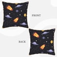 thumbnail image 3 of ZNDUO Throw Pillow, 20"x20" Bed Pillow and Couch Pillows - Indoor Decorative Pillows，Outer Space Ship Throw Pillow, 3 of 8