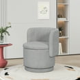 thumbnail image 3 of Miekor Furniture 360 Degree Swivel Back Sofa Chair With Storage Space, Suitable For Bedroom and Living Room(Gray) 6474, 3 of 9