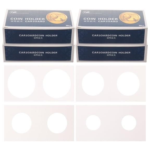 YSNOOWE Clear Coin Display Case Rectangular Shape 200 Pieces