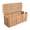 Khaki, variant on Yesbay Rattan Cable Management Box Handwoven Cord Organizer Basket with 2 Slots Power Cords Hidden Box
