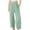 Green, variant on KAUOD Girls Causal Elastic Waist Athletic Pants Y2K Baggy Sweatpants with Pockets Solid Color Wide Leg Jogger Pants