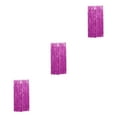 thumbnail image 1 of relayinert Rideau à Franges en Feuille Vibrante Application Grand et Options Personnalisables Rose 3*1 m 3 Ensembles, 1 of 6