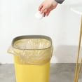 thumbnail image 4 of Plastic Bathroom Trash Can | Large Capacity Contactless Waste Bin | Slim Design | Yellow or Purple | Space-Saving Garbage Container | 28x23x23cm | 1-Pack, 4 of 8