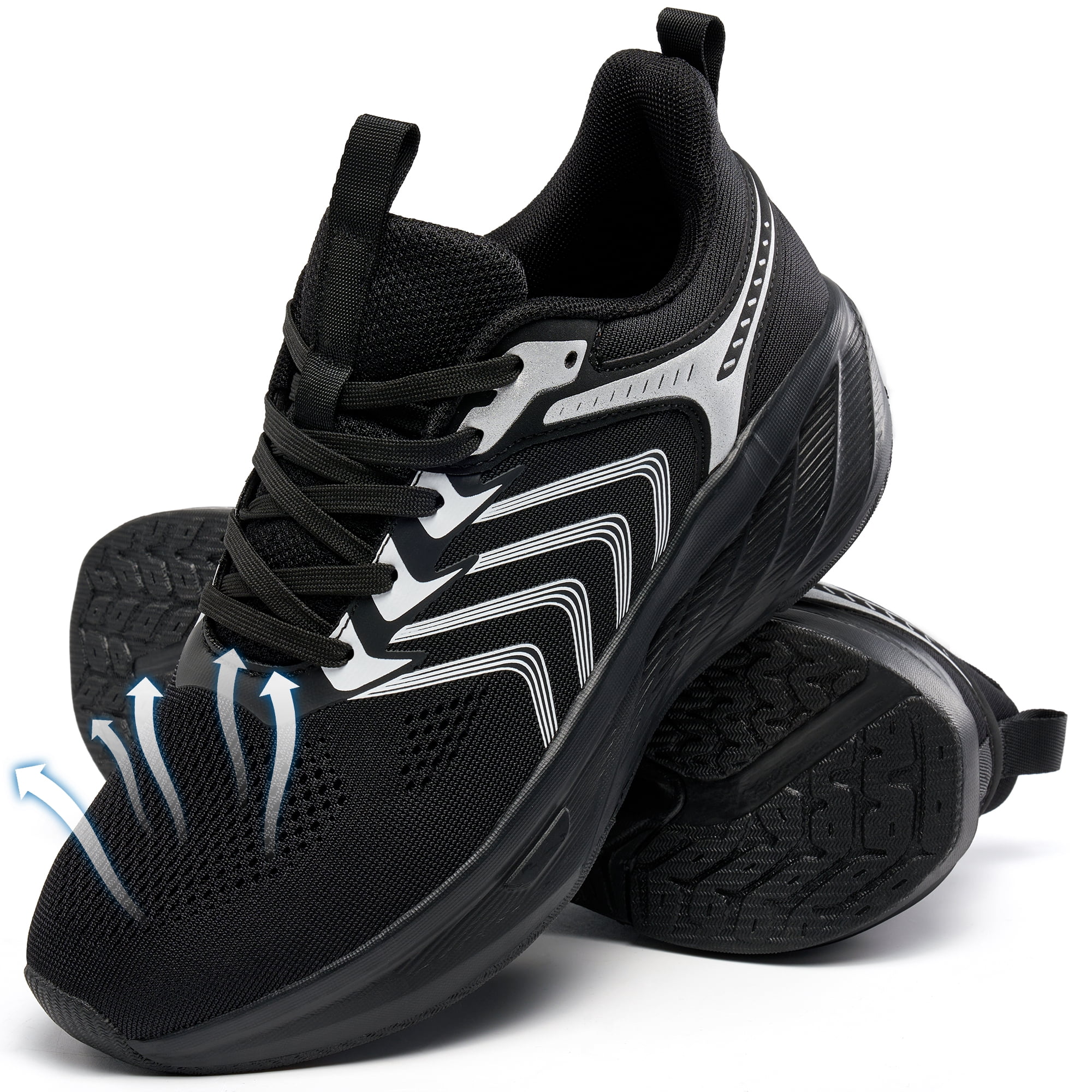 Womens Platform Sneakers Breathable Slip on Walking Shoes Nonslip 