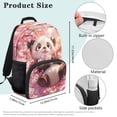 thumbnail image 7 of KUIFORTI Pink Cherry Blossom Panda Kids Backpack Lightweight Large Capacity School Bag with Multiple Organizer Pockets for Elementary Middle Kids Back to School Gifts for Students, 7 of 7