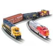 Bachmann Trains HO Scale Digital Commander Santa Fe Ready-To-Run With GP40 and FT Diesel Locomotives Electric Powered Model Train Set