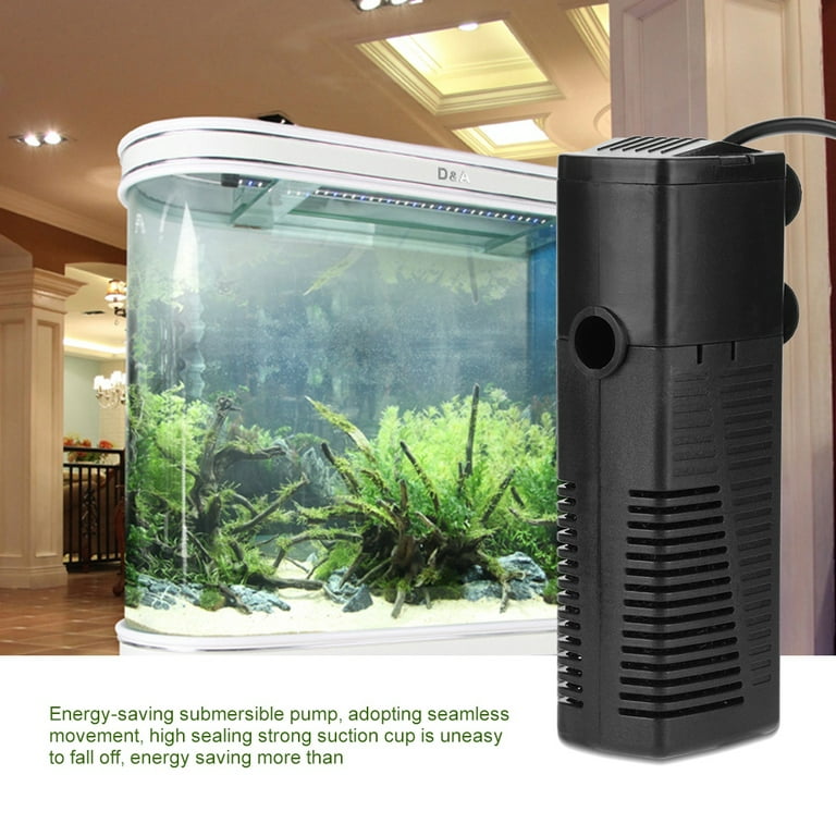 Aquarium Submersible , Plastic Aquarium Filter , Oxygen Pumping 5W Spray  Spray Increasing For Aquarium Fish Tank 