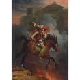 thumbnail image 2 of François Gérard 11x14 Black Ornate Wood Framed Double Matted Museum Art Print Titled: Curtois (Marcus Curtius), 2 of 5