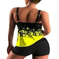 thumbnail image 3 of EIMELI Plus Size Swimsuits for Women Two Piece Tankini Top Boyshort Bathing Suits Tummy Control Swimwear, 3 of 6