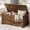 Brown, variant on GarveeHome 23.6" Storage Chest, Wooden Storage Bench with Safety Hinge, Easy Assembly, Large Toy Chest for Entryway, Living Room, Bedroom