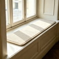 thumbnail image 5 of VORJELT Long Strip Linen Look Seat Pad - Woven Bench Cushion for Living Room, Sofa, and Hallway - Comfortable Thick Filling for Hard Surfaces - Non-Slip Design for Easy Usage White, 5 of 6