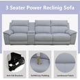 thumbnail image 6 of PonLiving Reclining Couch - Power Reclining Sofa with LED Couch Feature, Perfectly Designed for Living Room - Ultra Comfortable Fabric Reclining Sectional., 6 of 7