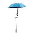 thumbnail image 3 of oshhni Plant Sun Umbrella Multiuse Beach Chair Sun Parasol Block Sunlight for Patio Blue, 3 of 9