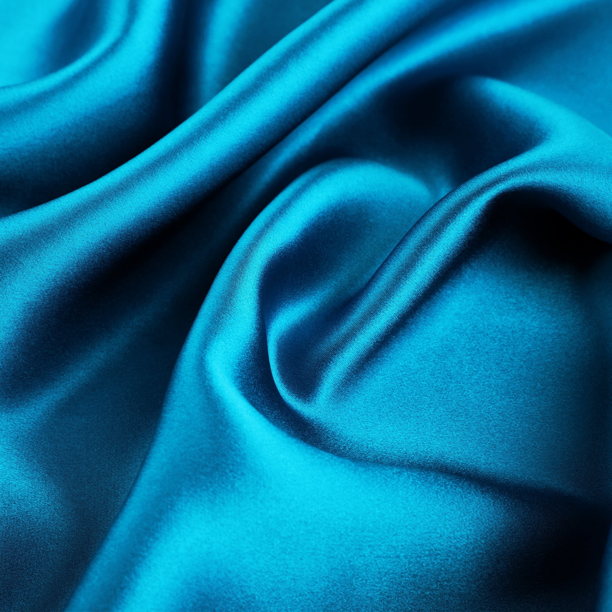 REGALWOVEN 25 Momme Silk Pillow Cover with Envelope Closure, Peacock Blue King(20"x36")