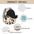 thumbnail image 5 of Farmhouse Style School Backpack Vintage Cow Print and Rustic Country-Themed Design Classic Animal Pattern Bag for Students, 5 of 5