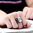 thumbnail image 5 of K-KED Mens Skull Claw Lucky Casino Poker Ring Delicate Jewelry Stainless Steel Size 7-13-12, 5 of 6