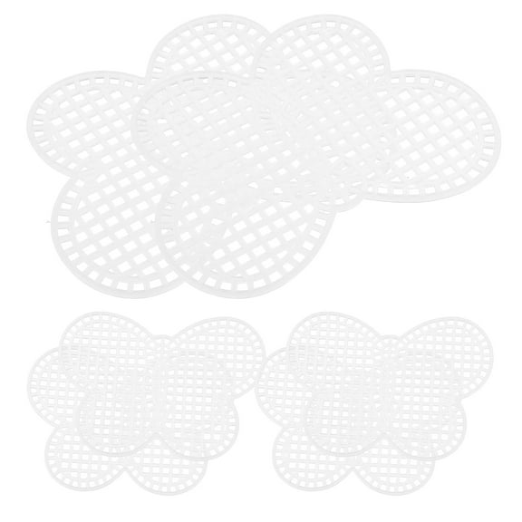 Amosfun 6Pcs White Plastic Grid Sheets for Bag Making Durable DIY Craft Supplies