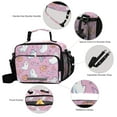 thumbnail image 3 of FORMRS Student Lunch Bag Insulated Reusable Cooler Box with Zipper Pockets, Purple Halloween, 3 of 9