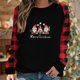 thumbnail image 2 of Camisas Navideñas Para Mujer Tops de Manga Larga Moda Casual Estampado de Cuello Redondo Blusa Superior Suelta Jersey Odeerbi ODB200639, 2 of 8