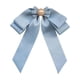 thumbnail image 1 of Broche de lazo preatado para mujer, broche de cinta, pajarita decorativa ligera con cuentas Azul, 1 of 8