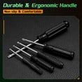 thumbnail image 6 of Uxcell 20pcs SL4.0 Mini Flat Head Screwdriver 4.53" Length Screwdrivers 2.8" Carbon Steel with Ergonomic Handle for DIY Repairing, Black, 6 of 7