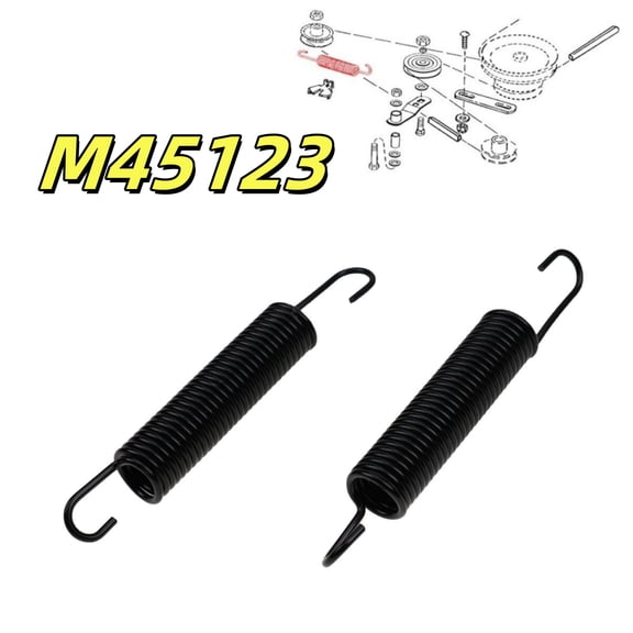 for John Deere-Original Extension Mower Deck Idler Tightener Spring M45123 2PC