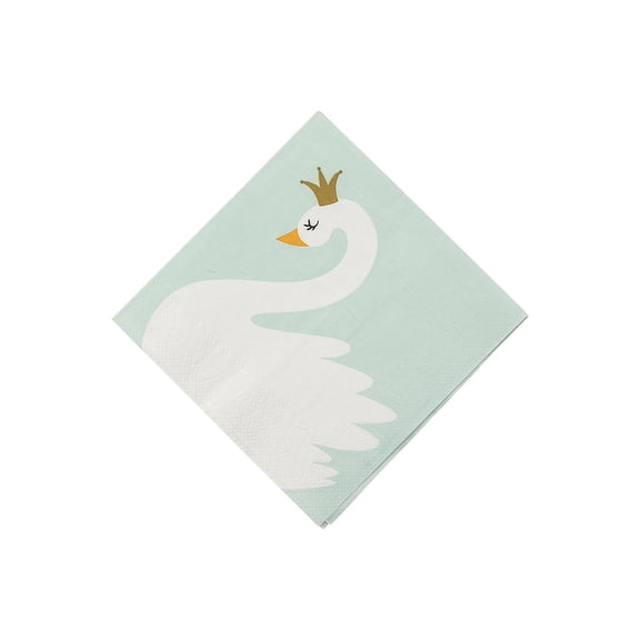 Sweet Swan Beverage Napkins (16Pc) - Party Supplies - 16 Pieces