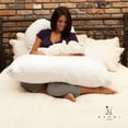 thumbnail image 6 of Naomi Home Cozy Body Pillow Espresso 19.5" x 13" x 10" Espresso, 6 of 10
