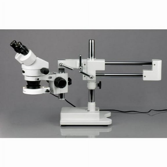 AmScope SM-4B-80S Professional Binocular Stereo Zoom Microscope, WH10x Eyepieces, 7X-45X Magnification, 0.7X-4.5X Zoom O