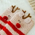 thumbnail image 7 of Fesfesfes Women's Socks Girls Christmas Cute Coloer Stripe Santa Claus Print Thicken Coral Fleece Keep Warm Socks Sox, 7 of 7