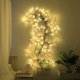 thumbnail image 2 of Willow Vine String Lights 7.55Ft IP44 Impermeable LED Vine Lights 144LEDs Planta artificial Rama de árbol Luces decorativas Blanco cálido Ambiente Luz de pared DIY Vine Light Strip Reutilizable, 2 of 11
