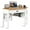 Natural, variant on Giantex Writing & Study Corner Computer Desk, Laptop PC Table, Wood Home Office Desk, Study Workstation, White