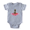 thumbnail image 1 of CafePress - FIN Puggle Valentine - Cute Infant Baby Football Bodysuit, 1 of 1