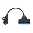 thumbnail image 2 of Cable adaptador USB C 3.2 gen2 a SATA para disco duro 2.5 y SSD, convertidor SSD/HDD, adaptador de disco duro SATA I/II/III compatible con UASP/Trim/Smart, 2 of 5