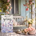 thumbnail image 2 of Hello Spring Garden Flags for Outside 12.5x18 Double Sided, Watercolor Wildflowers Flowers Small Yard Decoration, Seasonal Summer Wedding Anniversary Decor for Farmhouse Holiday Outdoor, 2 of 6