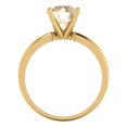 thumbnail image 4 of Solitaire Engagement Ring for Women - 2ct Natural Morganite in 14K Yellow Gold Promise Ring, 4 of 6