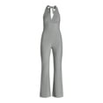 Madden NYC Women’s and Women’s Plus Metallic Halter Jumpsuit, Sizes XS