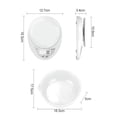 thumbnail image 2 of Báscula de cocina con diseño plano grande, fácil de guardar para viajes y uso doméstico, sensores de carga de alta precisión para mediciones precisas, 2 of 5