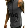 thumbnail image 4 of DYMADE 1998 Pattern Graphic Tops Men's Sleeveless Hoodie T-Shirt, 4 of 4