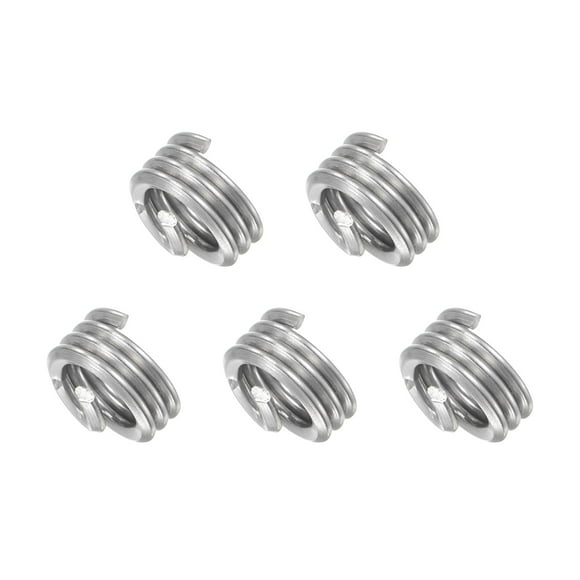Unique Bargains 10-24 UNC 1.0D 304 Stainless Steel Wire Thread Inserts Screw Repair Sleeve 5 Pack
