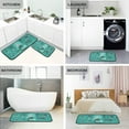 thumbnail image 4 of SKYSONIC 2PCS Vintage Mermaid Kitchen Rug and Mat Turtle Octopus Starfish Floor Runner Rug Anti Fatigue Non Slip Comfort Mat for Doormat Laundry Room Hallway 19.7"x27.6"+19.7"x47.2", 4 of 7