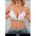 thumbnail image 2 of Maternity solid color lace trim nursing bra, 2 of 5