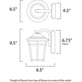 thumbnail image 2 of Maxim 55502LACO Balboa DC 1-Light LED Mini Outdoor Wall Mount, Copper Oxide, 2 of 2
