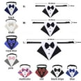thumbnail image 2 of Comfortable Gentleman Scarf Formal Collar Bowknot Accessories Adjustable Dress-up Pet Neck Tie Costume for Puppy Dog Bow Tie Dog Tuxedo BLACK STRIPE L, 2 of 8
