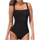 thumbnail image 2 of Trajes de baño de una pieza, traje de baño cerrado de talla grande, Push Up, trajes de baño femeninos para piscina, ropa de playa, 2 of 4