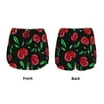 thumbnail image 5 of Lsque Cherry Printed Women's Running Shorts with Liner Pockets,Elastic Quick Dry Workout Athletic Gym Yoga Shorts,Womens High Waist Shorts-Medium, 5 of 9