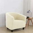 thumbnail image 6 of Club Bath Tub Armchairs Chair Cover Polar Fleece Single Sofa Covers Stretch Couch Slipcovers Furniture Protector, 6 of 7