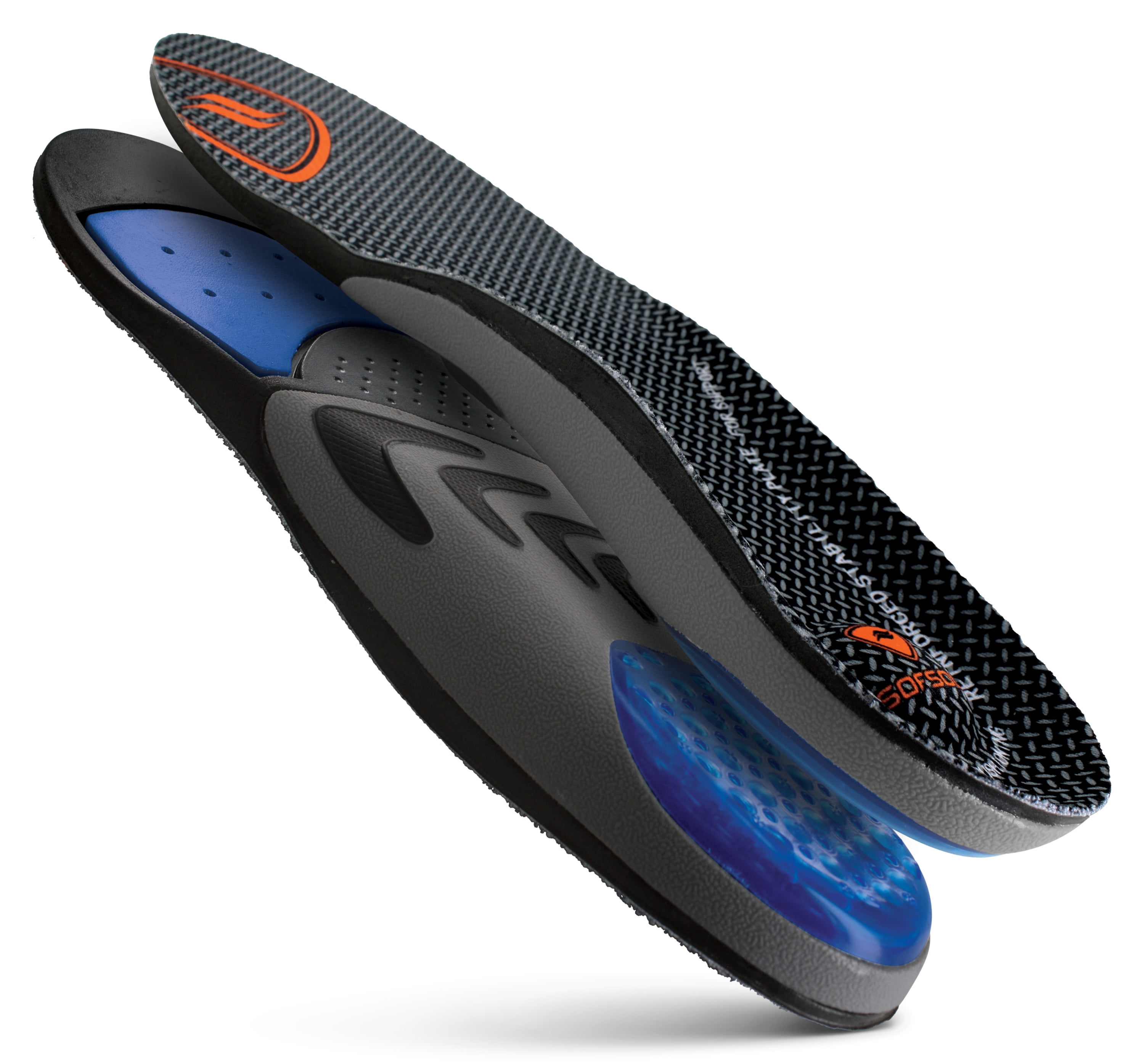 Sof Sole Insoles Men's AIRR Orthotic Support Full-Length Gel Shoe Insert, Men's 7-8.5